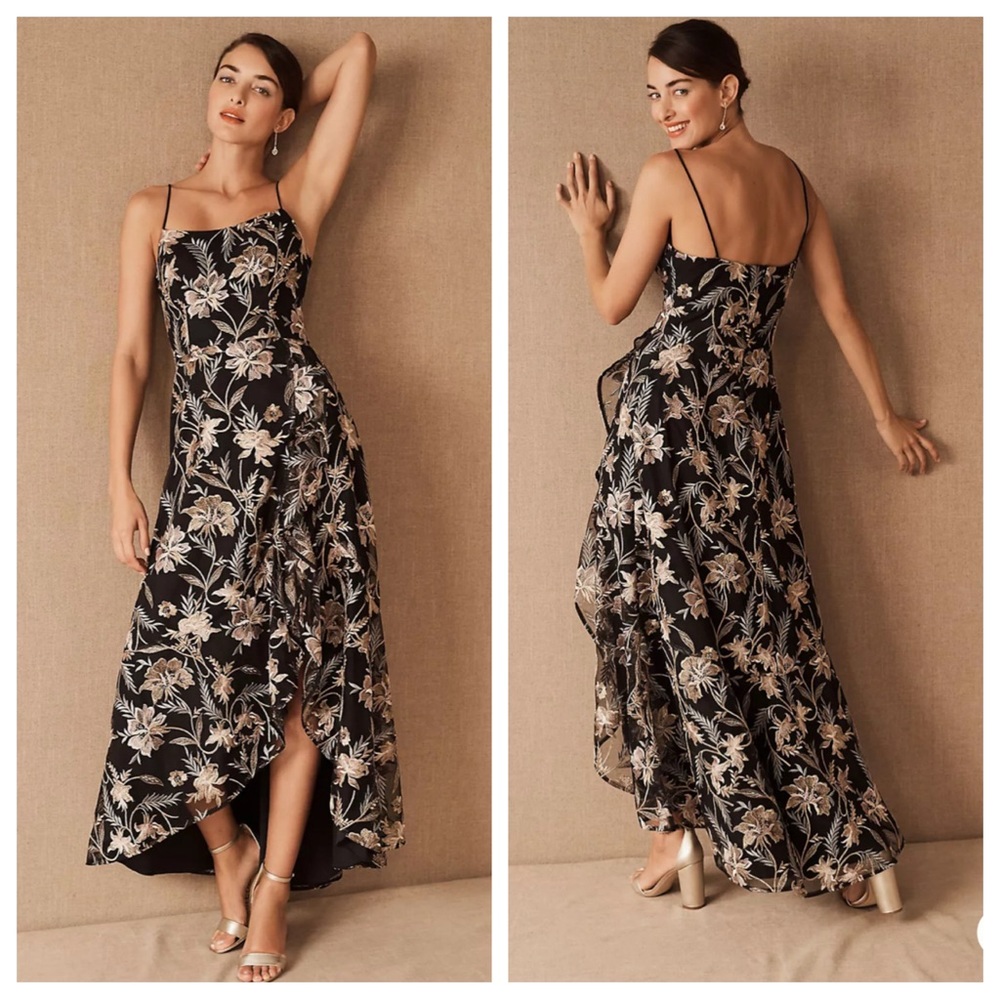 Floral Black Dress - Picture 2 of 11